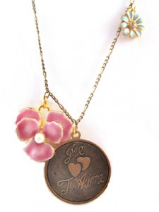 Rose Je T aime Necklace by Miss Misa
