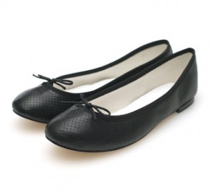 Black perforated Repetto BB: $164.50