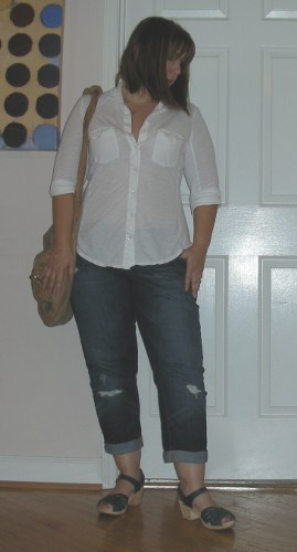 grechen outfit of the day james perse joe's jeans