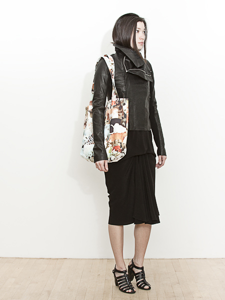 HUSSEIN CHALAYAN FLORAL BACKPACK-