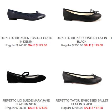 repetto flats sizing