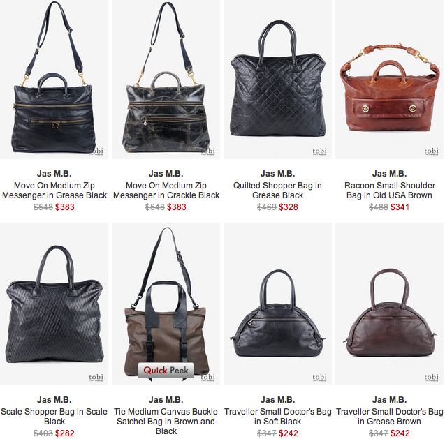 Jas M.B. bags on sale