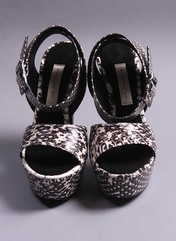barbara bui snake platform sandals