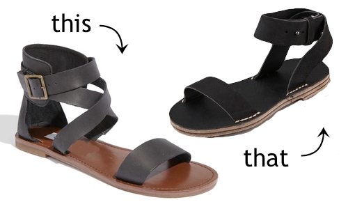 black ankle strap flat sandals