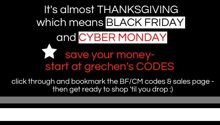 black friday sales & coupon codes, black friday/cyber monday sales and coupon codes
