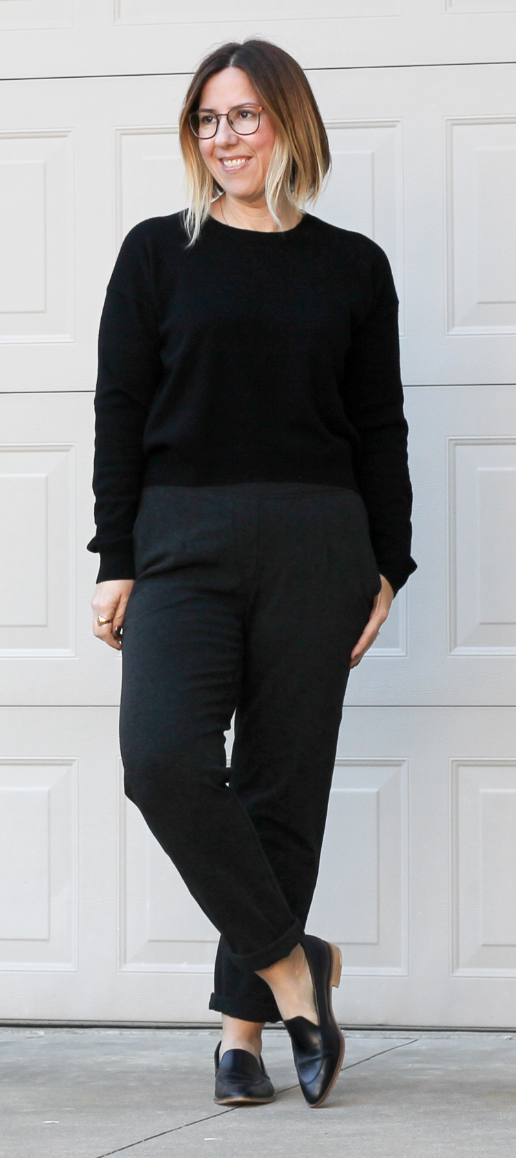 everlane cropped cashmere sweater review