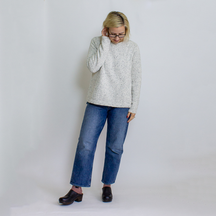 eileen fisher recycled cotton twill sweater