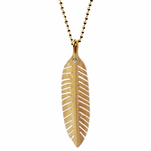 ariel gordon feather necklace