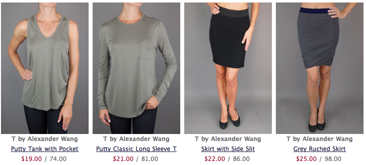 t by alexander wang sale at hampden clothing
