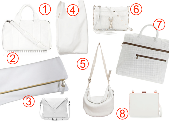 white handbags