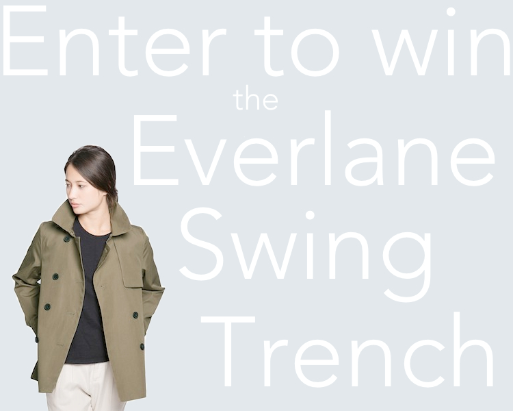 everlane swing trench giveaway