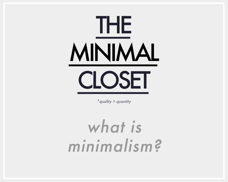 the minimal closet, minimalist wardrobe
