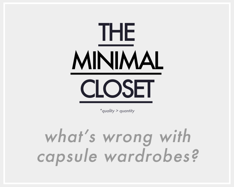 minimal closet capsule wardrobe