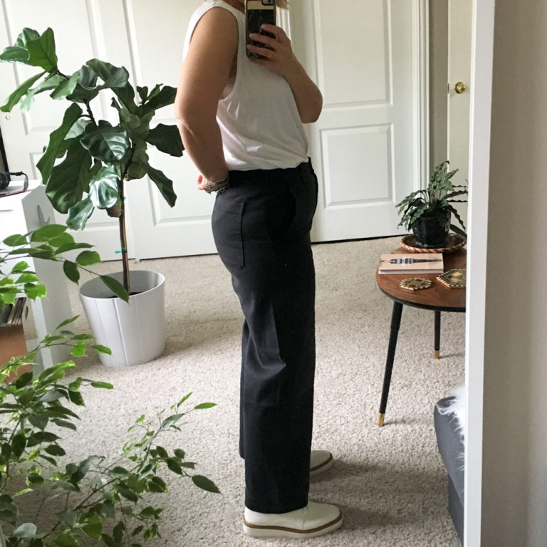 Review | Everlane Wide Leg Cropped Pants