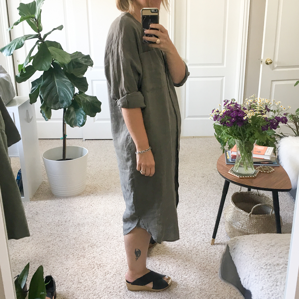 james perse linen dress