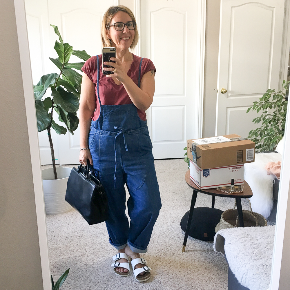 ulla johnson overalls outfit