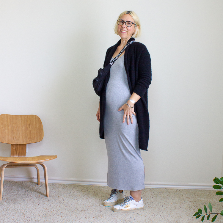 storq maternity tank dress outfit